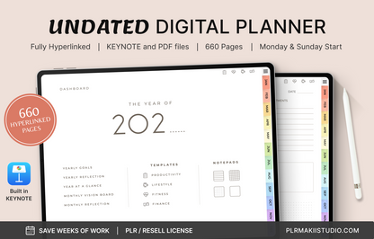 PLR Undated Digital Planner