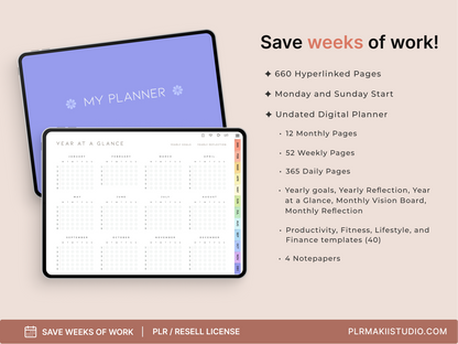 PLR Undated Digital Planner